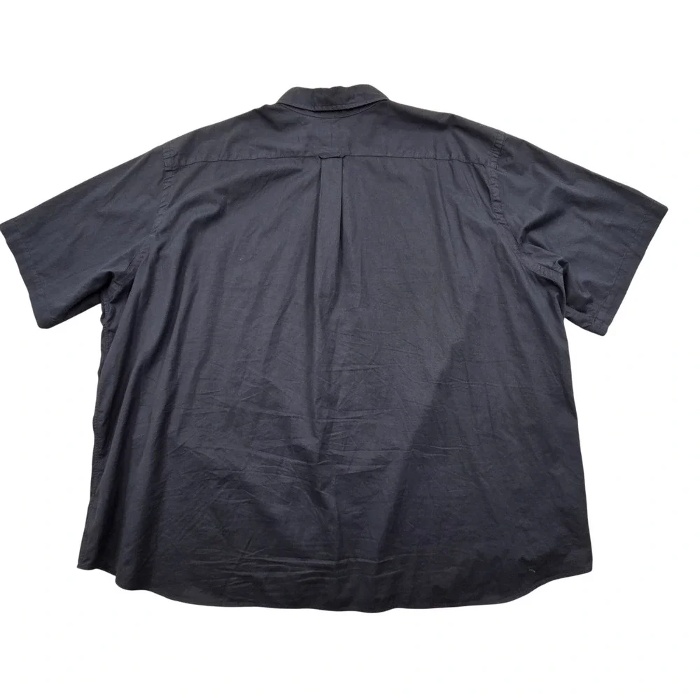 Ralph Lauren Feather Weight Twill SS Button Up Shirt Navy Blue Mens 3XB